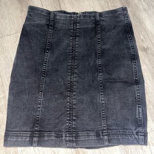 Free People Denim Mini Skirt